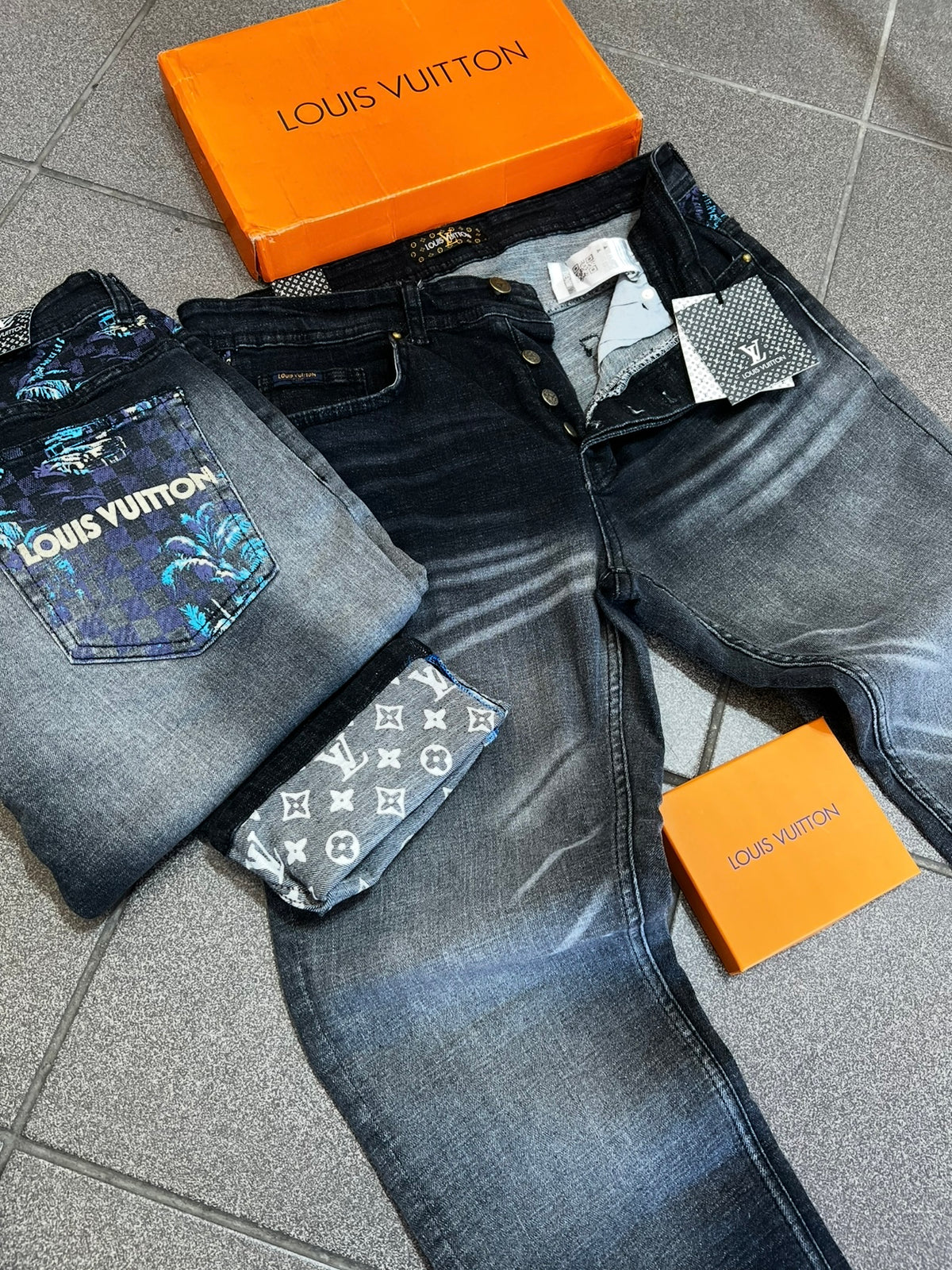 Classic Παντελόνι Jean L.Vuitton Race Grey