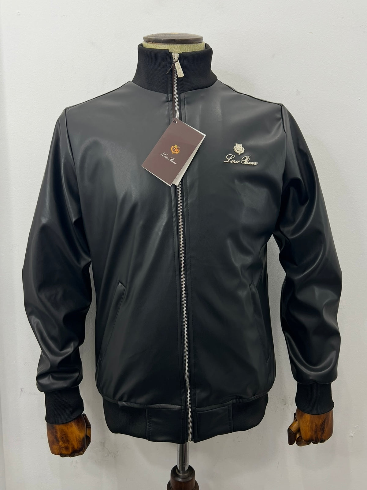 Leather Jacket Lor.Pian Μαύρο