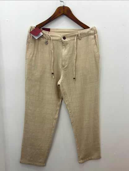 Παντελόνι Linen Loro Piana Μπέζ