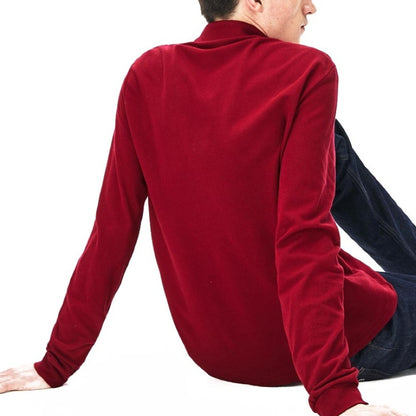 Lacoste μακρυμάνικο πουκάμισο κόκκινο 