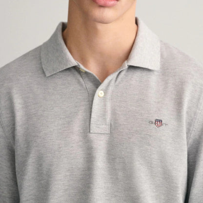 Γκρι μακρυμάνικο πουκάμισο Gant 