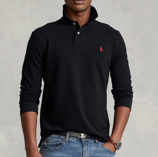 Raulph Lauren Longsleeve Shirt Polo Black