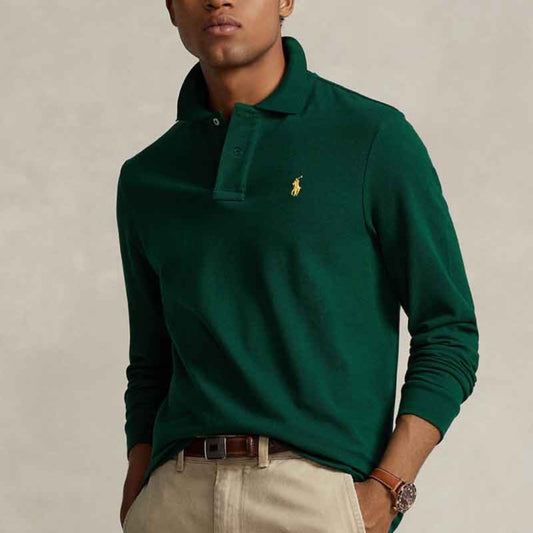 Raulph Lauren Longsleeve Shirt Polo Green Oil