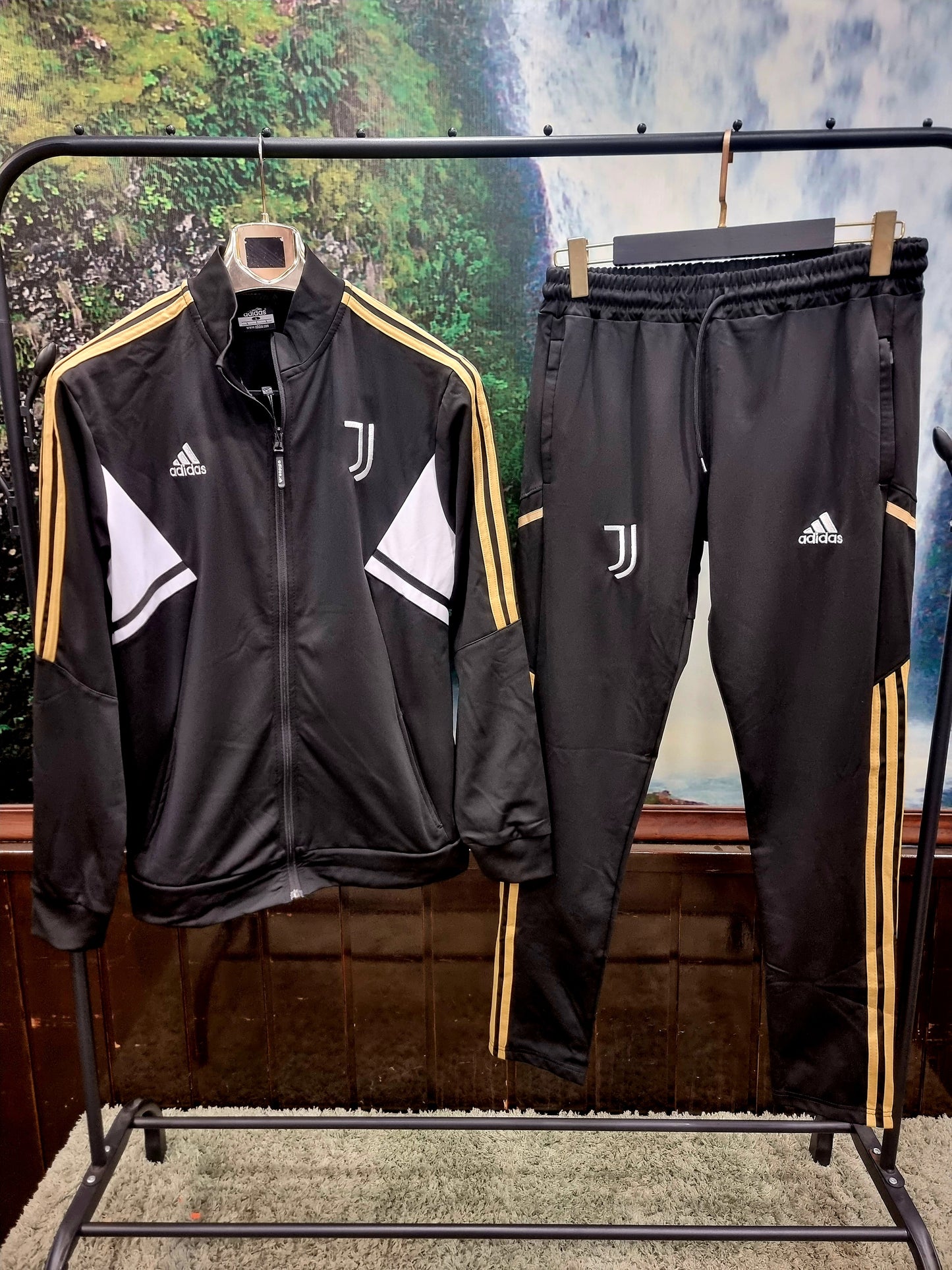 Juventus Adidas Tracksuit Black