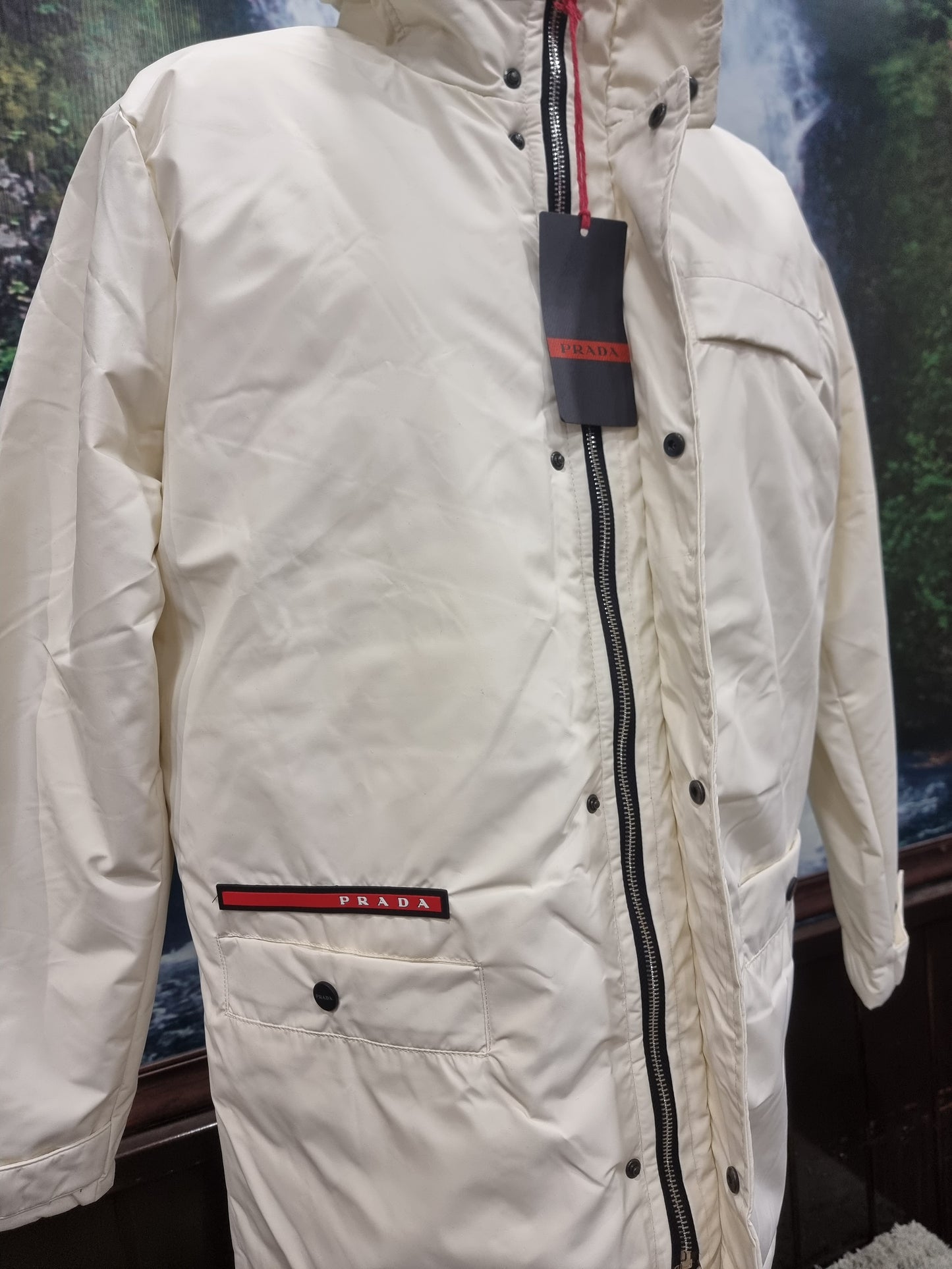 Μπουφάν Coat Prada Jacket White Oxford