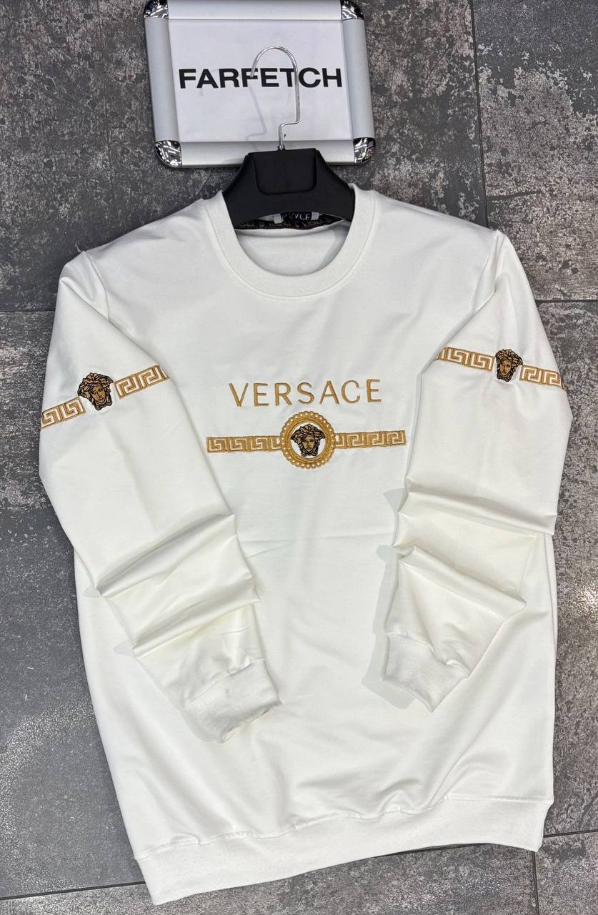Versace Άσπρη Long Μπλούζα