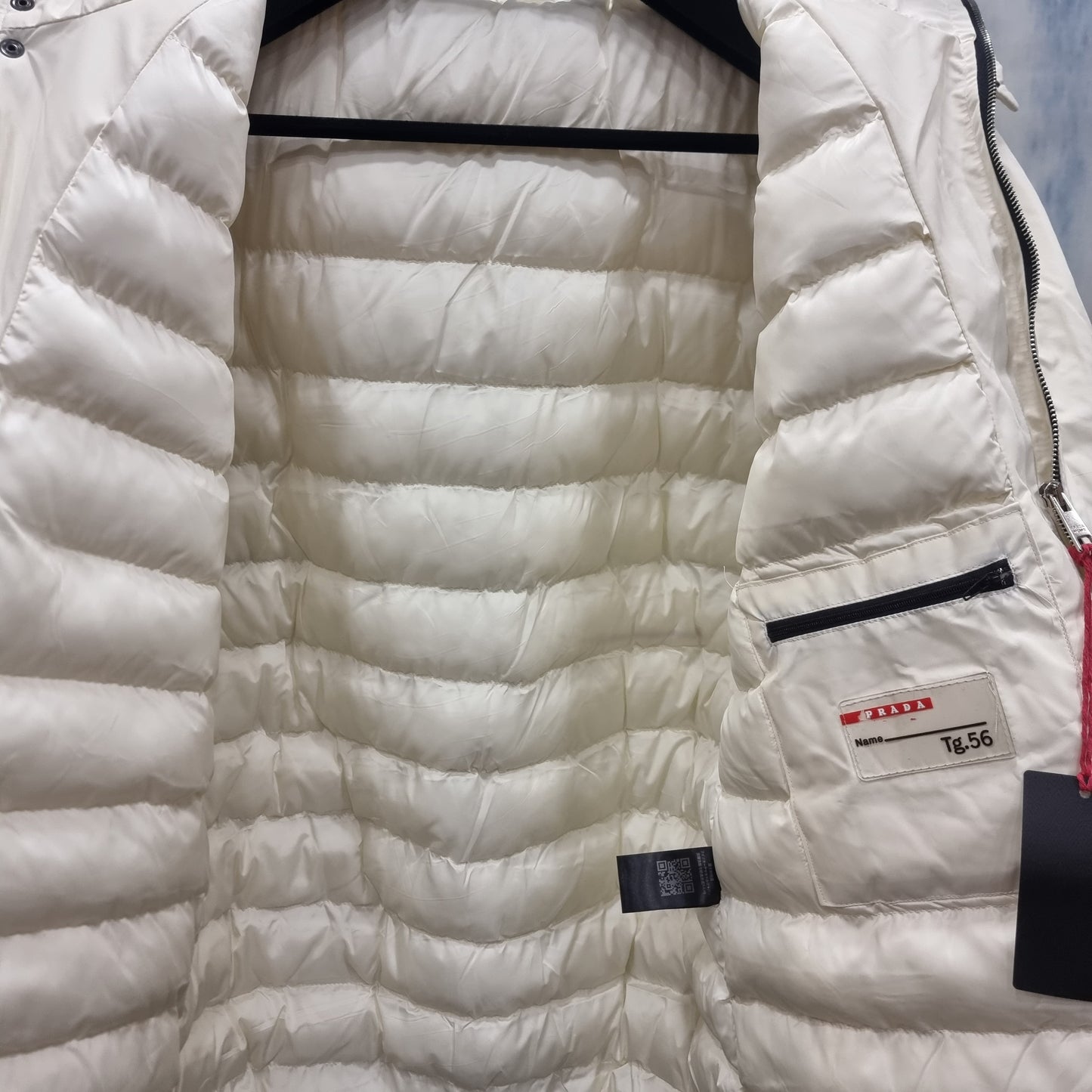 Μπουφάν Coat Prada Jacket White Oxford