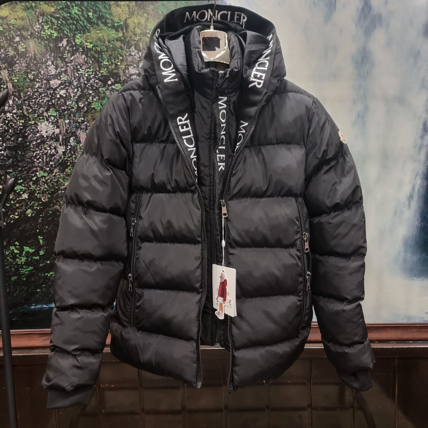 Μπουφάν Puffer Moncler Jacket Black Double