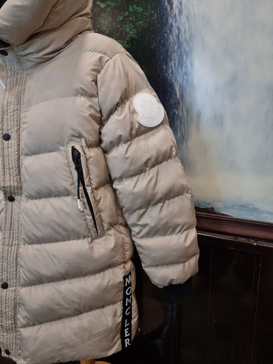 Μπουφάν Μακρύ Puffer Moncler Jacket Beige