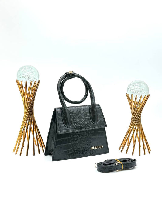 Black Croco Bag Jcms