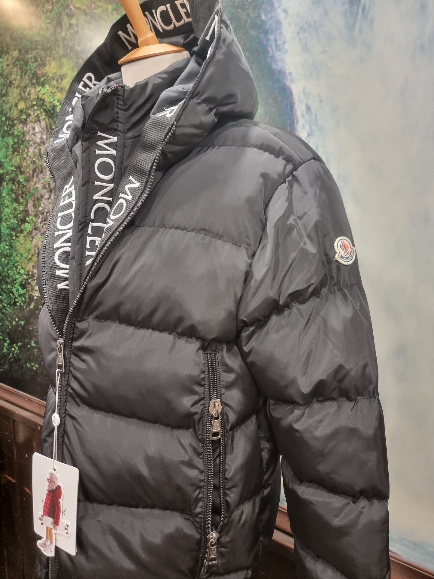 Μπουφάν Puffer Moncler Jacket Black Double