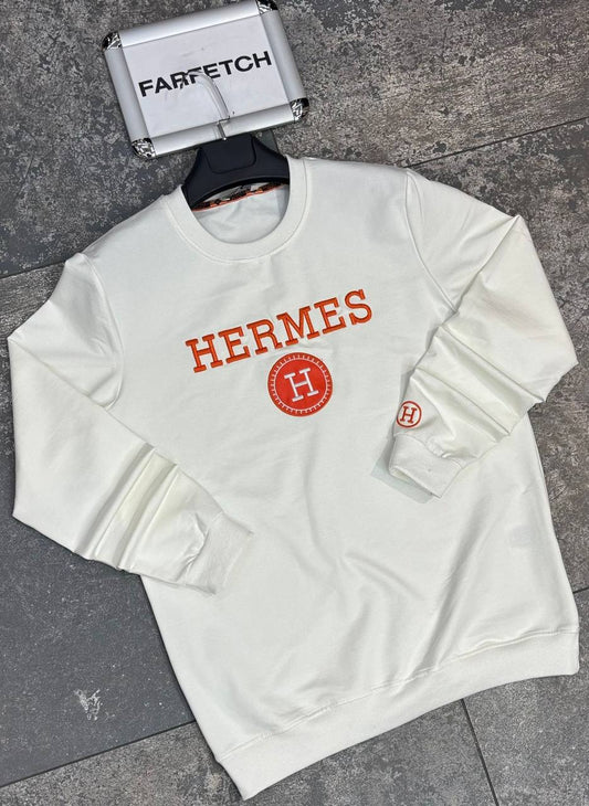 Hermes Άσπρη Long Μπλούζα