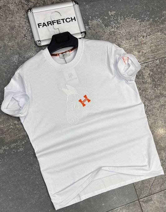 T-Shirt Μπλούζα Hermes Άσπρη
