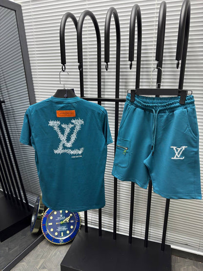 Σετ LνΝ Summer Tracksuit Πετρόλ