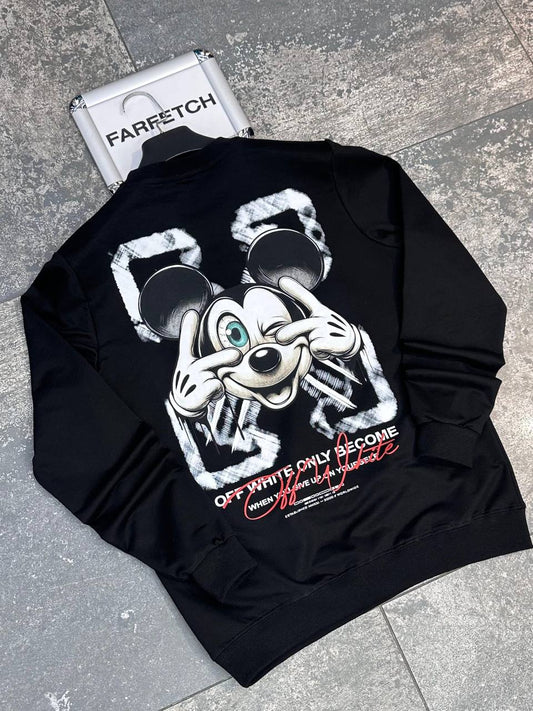 Off-White Μάυρη Long Μπλούζα