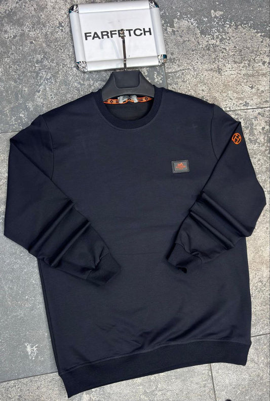 Hermes Μπλέ Long Μπλούζα