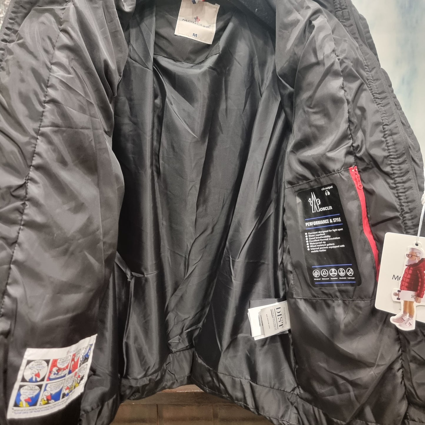 Μπουφάν Puffer Moncler Jacket Black Double