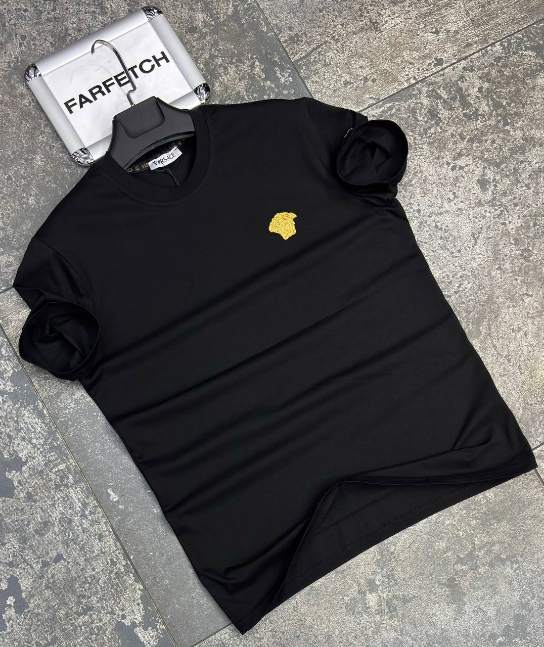 T-Shirt Μπλούζα Versace Μαύρη