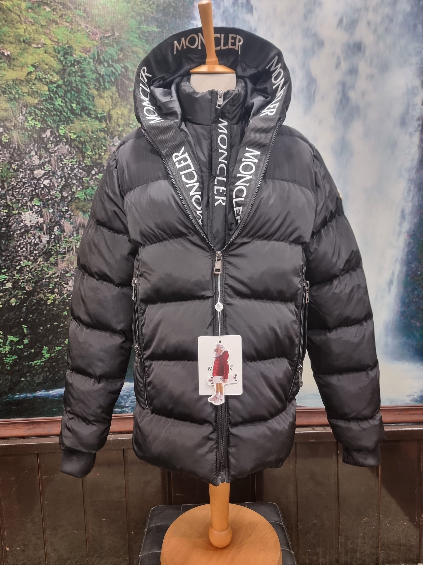 Μπουφάν Puffer Moncler Jacket Black Double