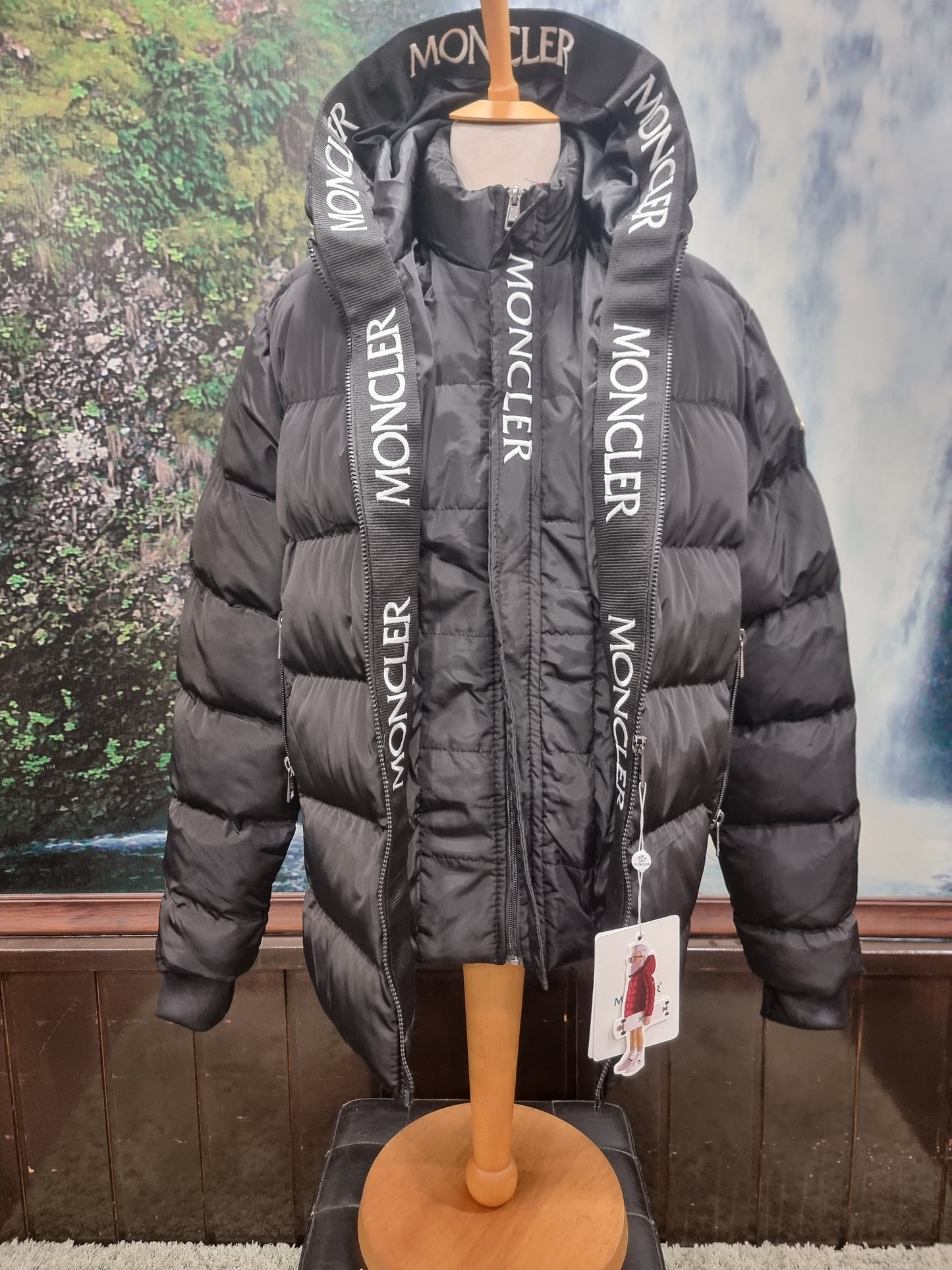 Μπουφάν Puffer Moncler Jacket Black Double