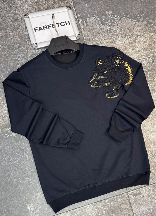 Philipp Plein Μπλέ Long Μπλούζα