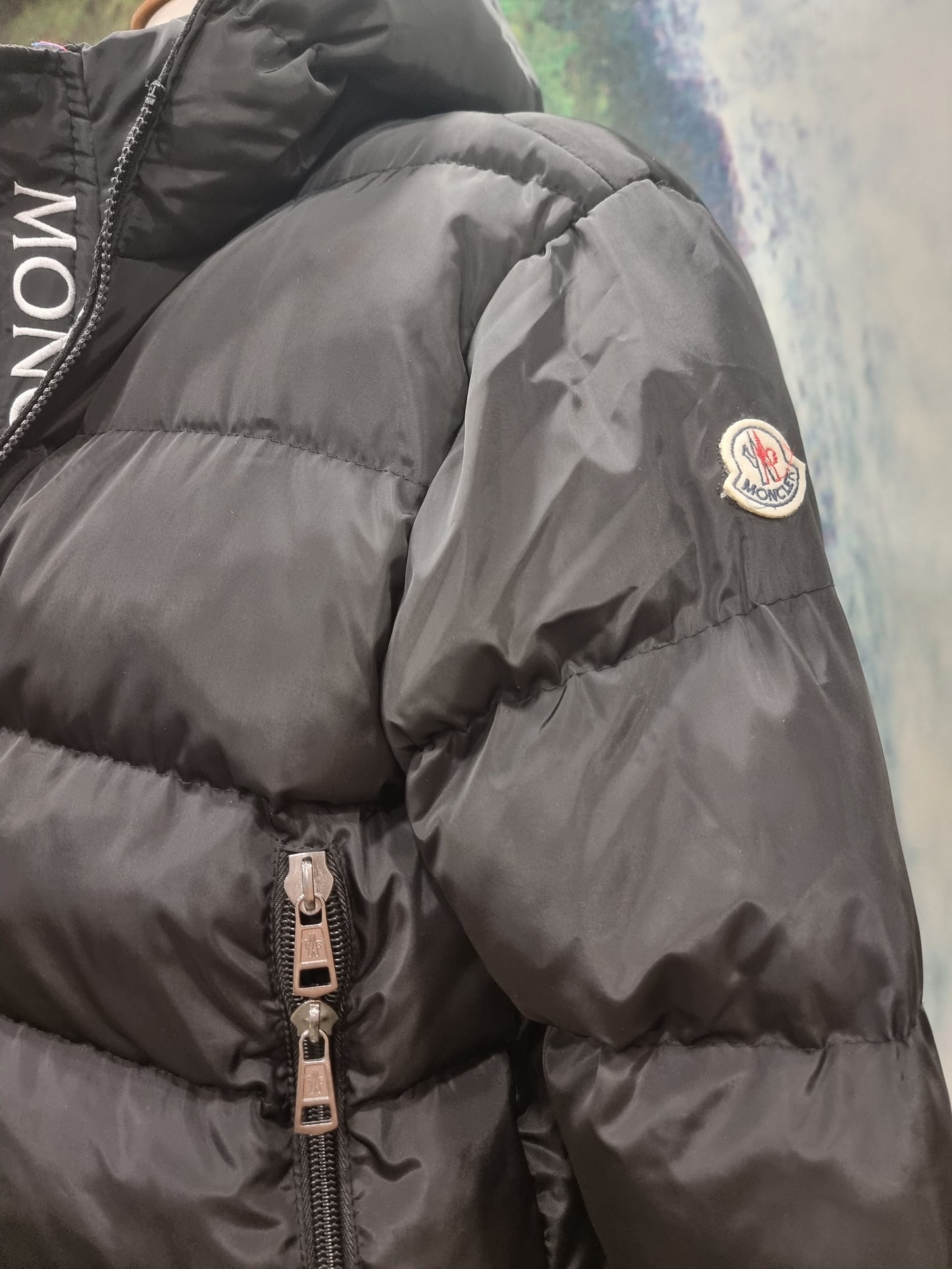 Μπουφάν Puffer Moncler Jacket Black Double