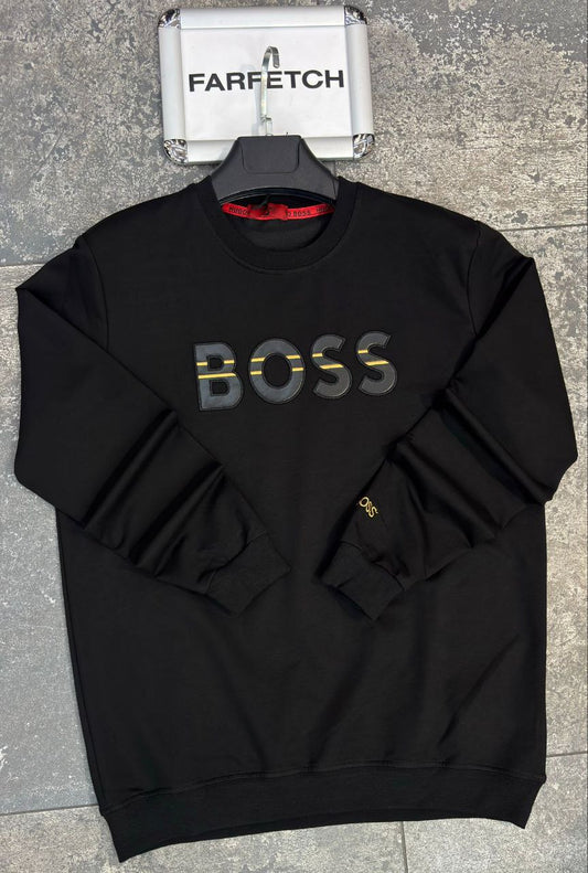 Boss Μαύρη Long Μπλούζα