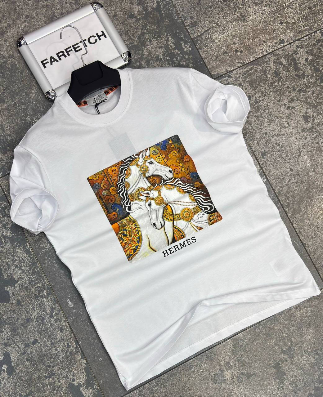 T-Shirt Μπλούζα Hermes Άσπρο
