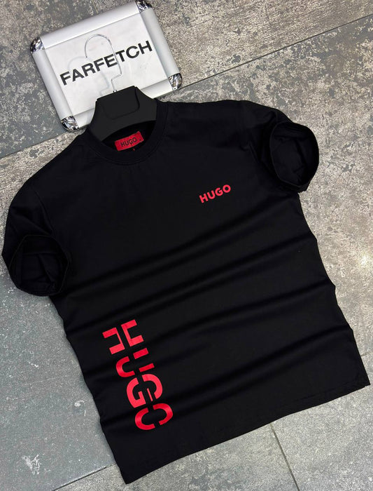 T-Shirt Μπλούζα Hugo Μαύρη