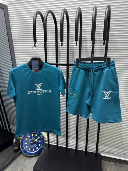 Σετ LνΝ Summer Tracksuit Πετρόλ