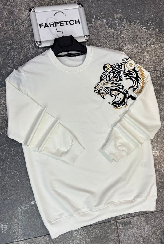 Philipp Plein Άσπρη Long Μπλούζα