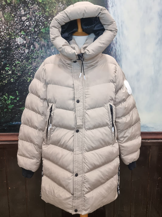 Μπουφάν Μακρύ Puffer Moncler Jacket Beige