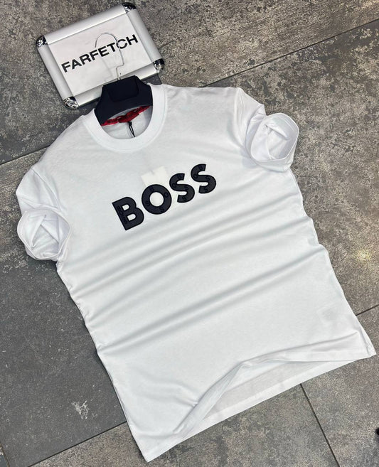 T-Shirt Μπλούζα Boss Άσπρη