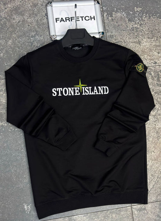 Stone Island Μάυρη Long Μπλούζα