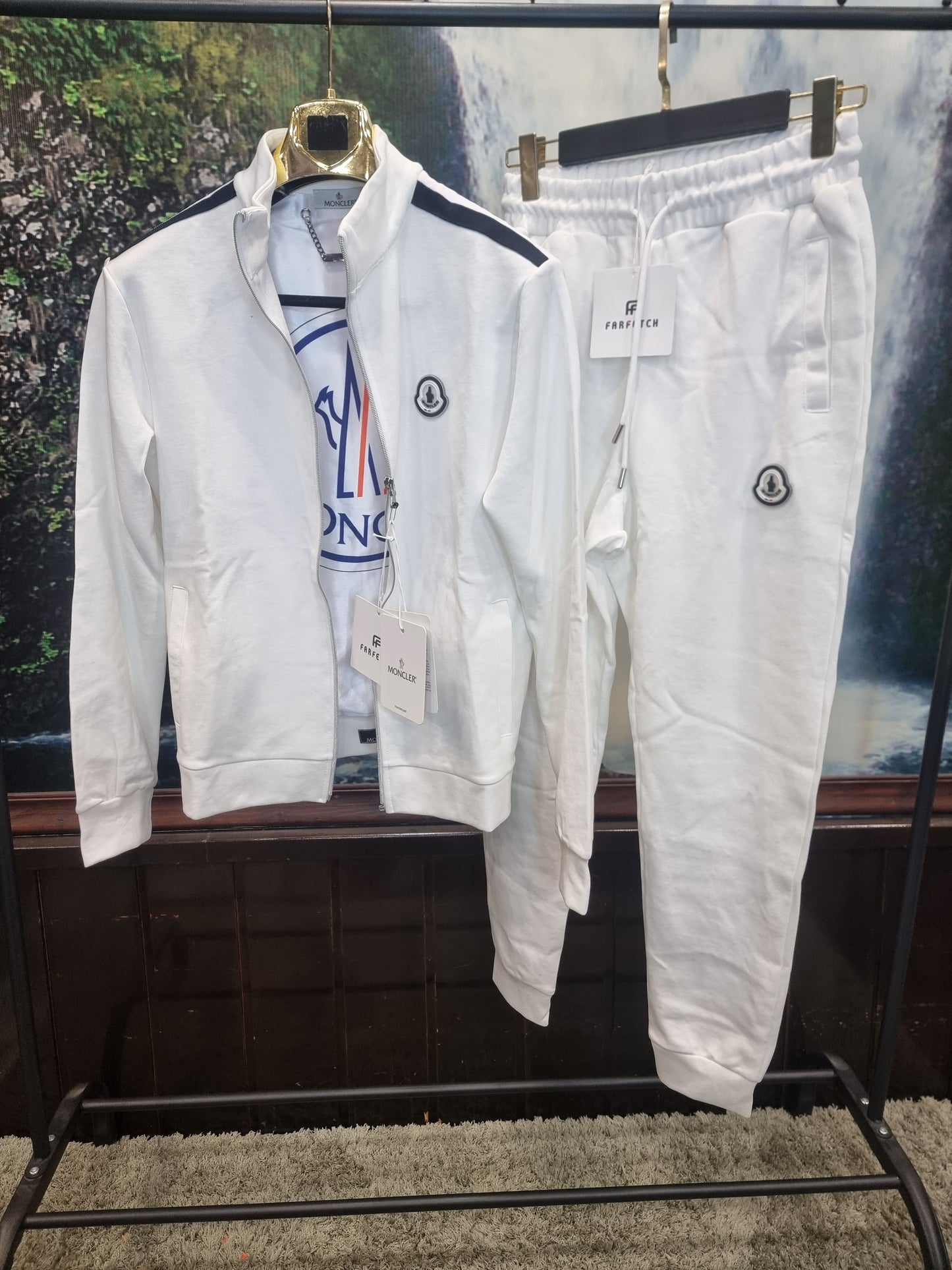 Tracksuit Moncler White Rainbow