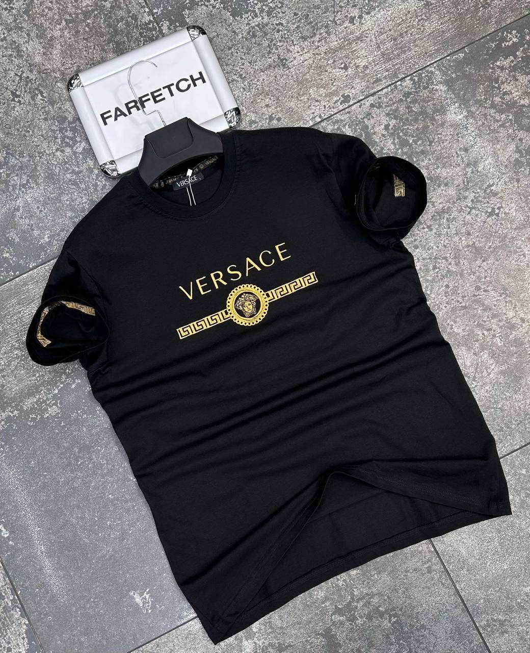 T-Shirt Μπλούζα Versace Μαύρη