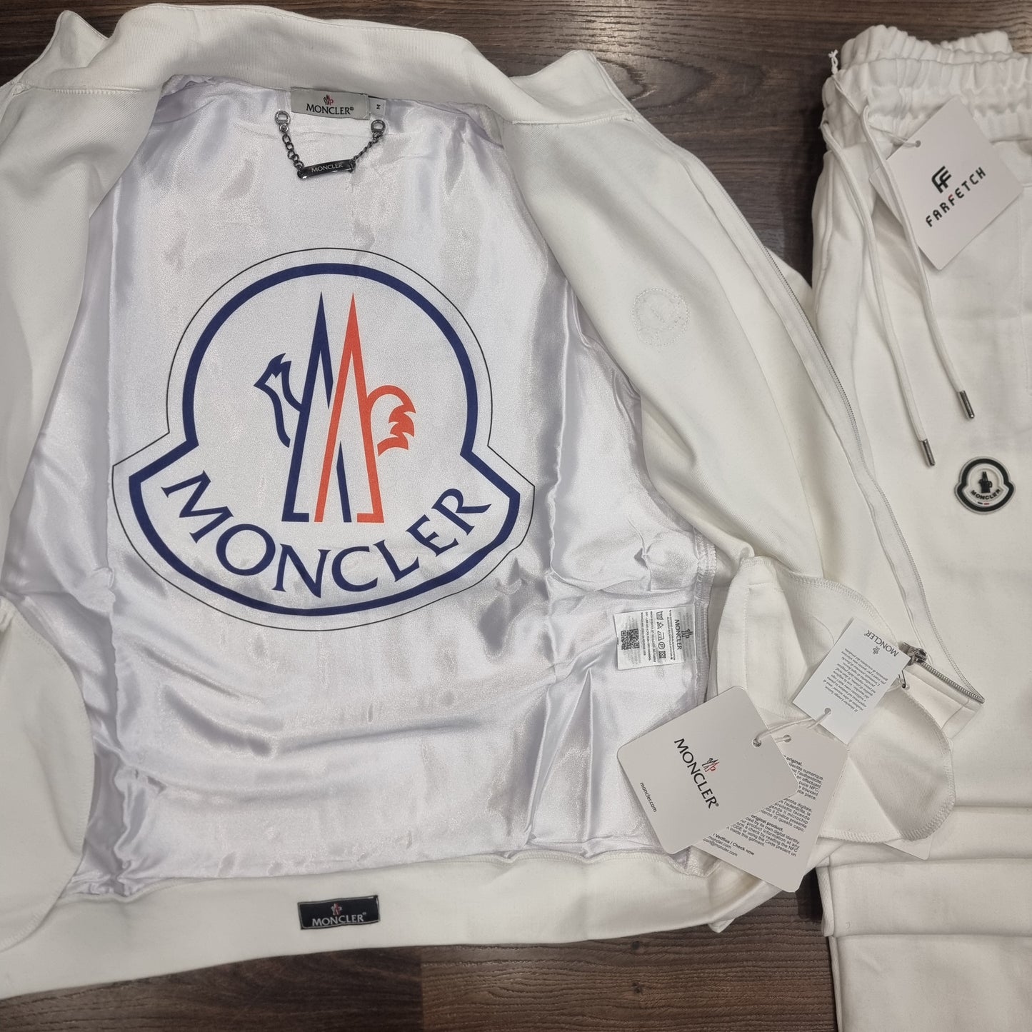 Tracksuit Moncler White Rainbow