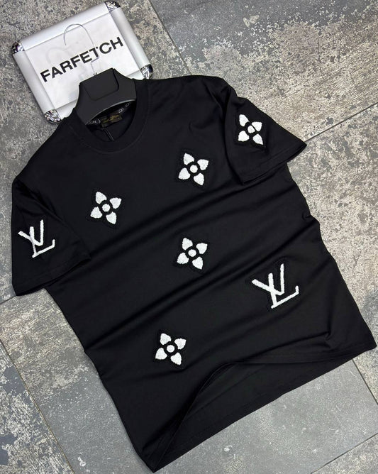 T-Shirt Μπλούζα LouVton Μαύρη