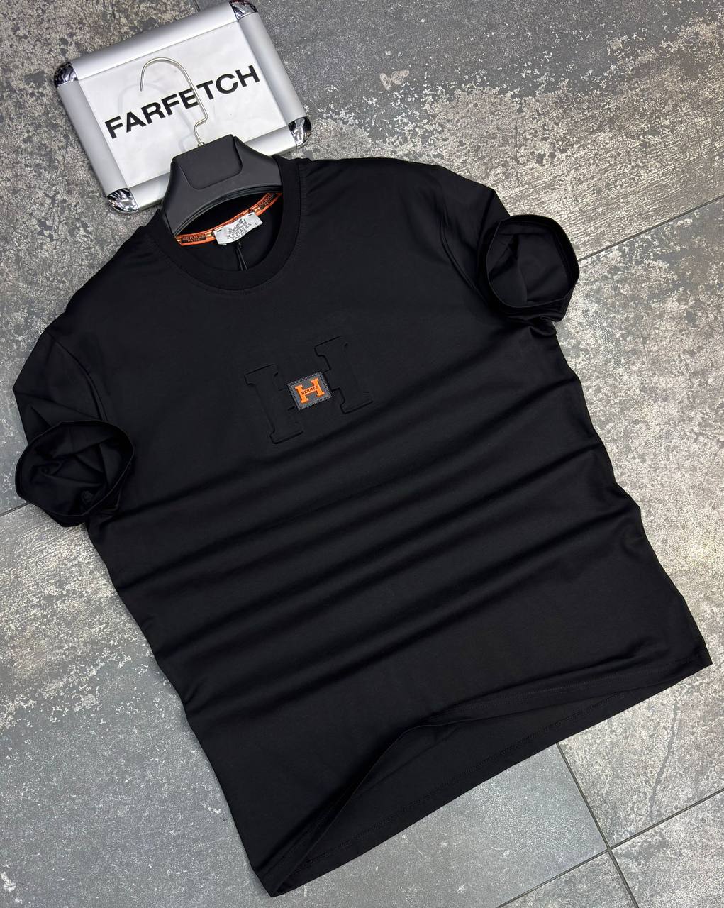 T-Shirt Μπλούζα Hermes Μαύρη