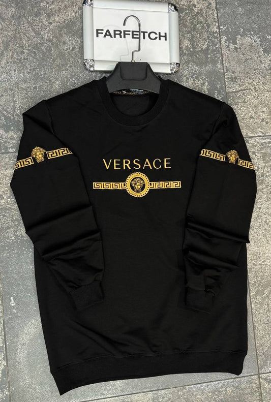 Versace Μαύρη Long Μπλούζα