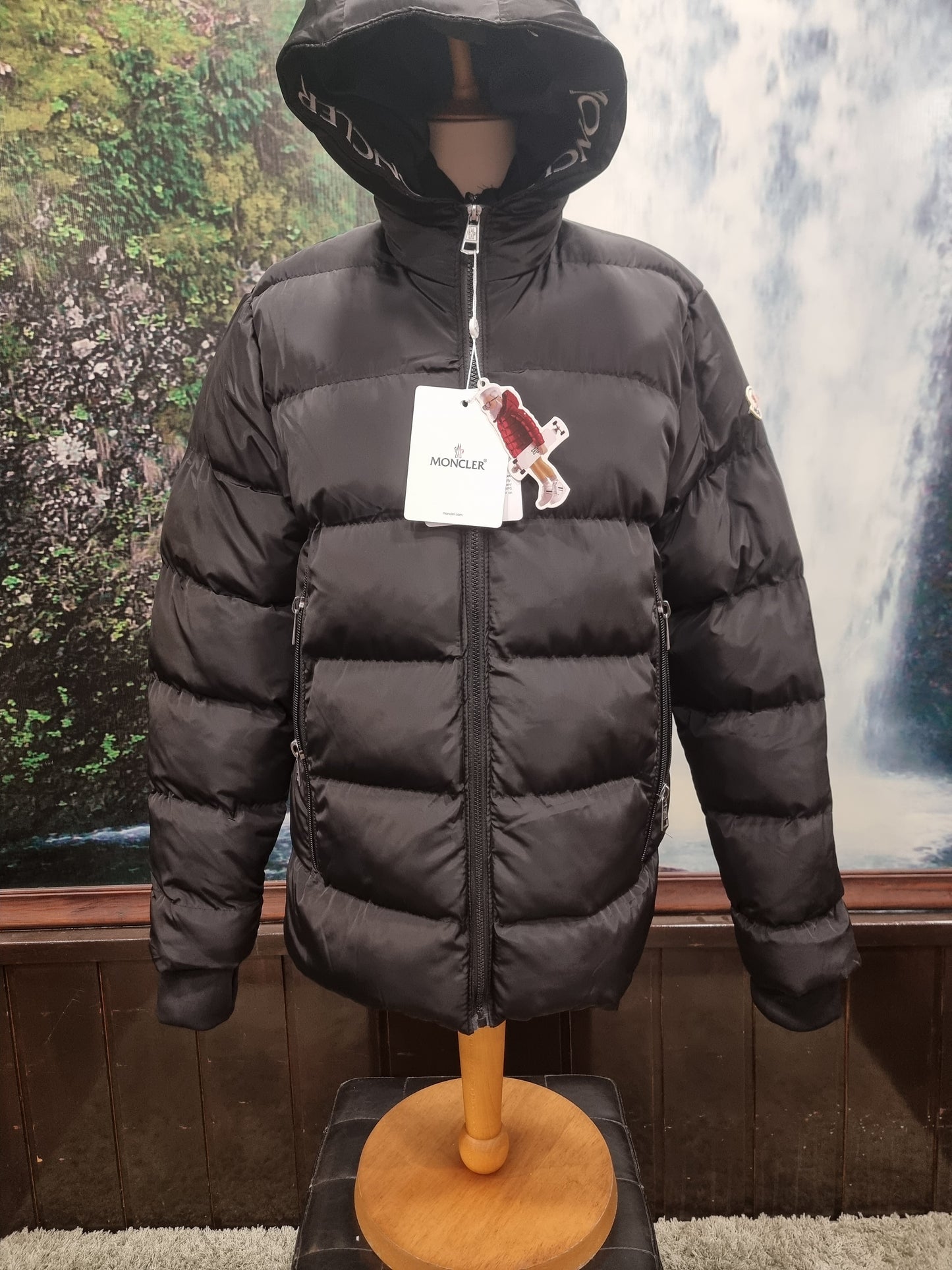 Μπουφάν Puffer Moncler Jacket Black Double