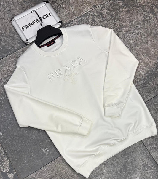 Prada Άσπρη Long Μπλούζα